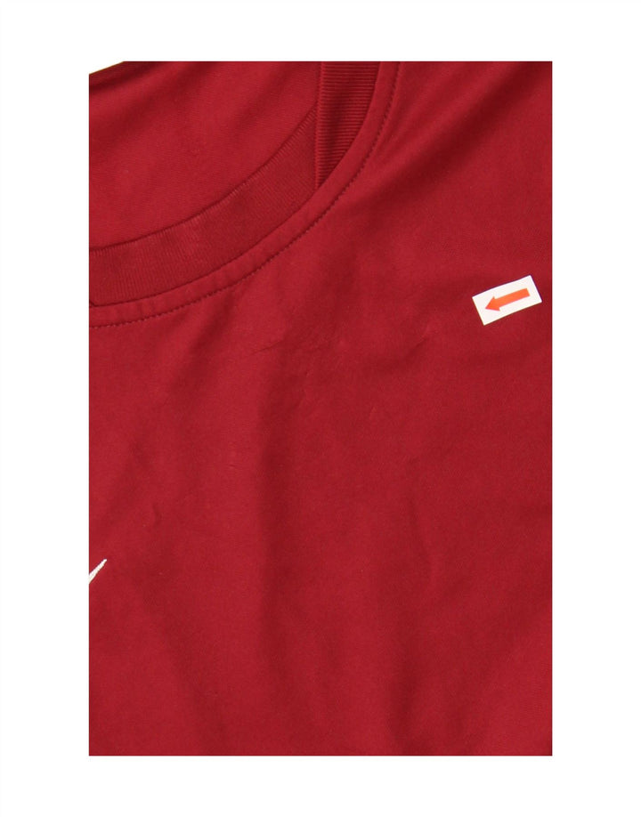 Ανδρικό T-Shirt Nike Dri Fit Top Large Maroon Πολυεστέρας