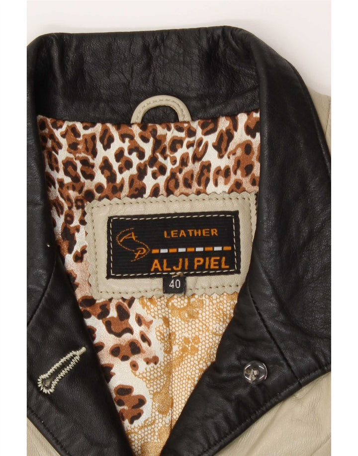 Alji Piel Γυναικείο Δερμάτινο Μπουφάν EU 40 Medium Beige