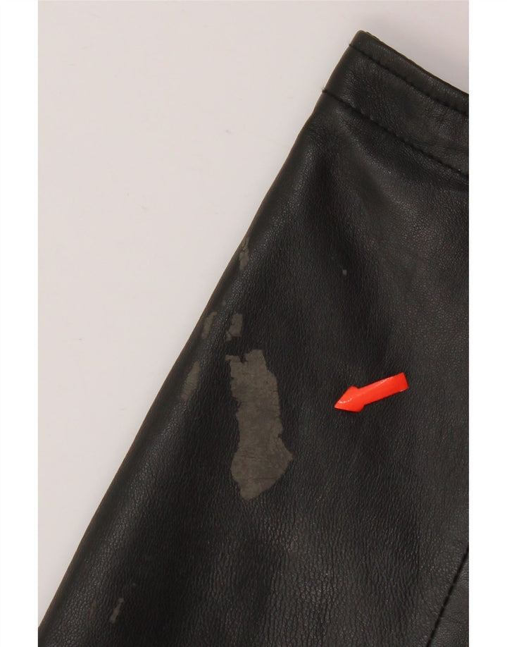 Ανδρικό δερμάτινο μπουφάν Conbipel Bomber IT 48 Medium Black Leather