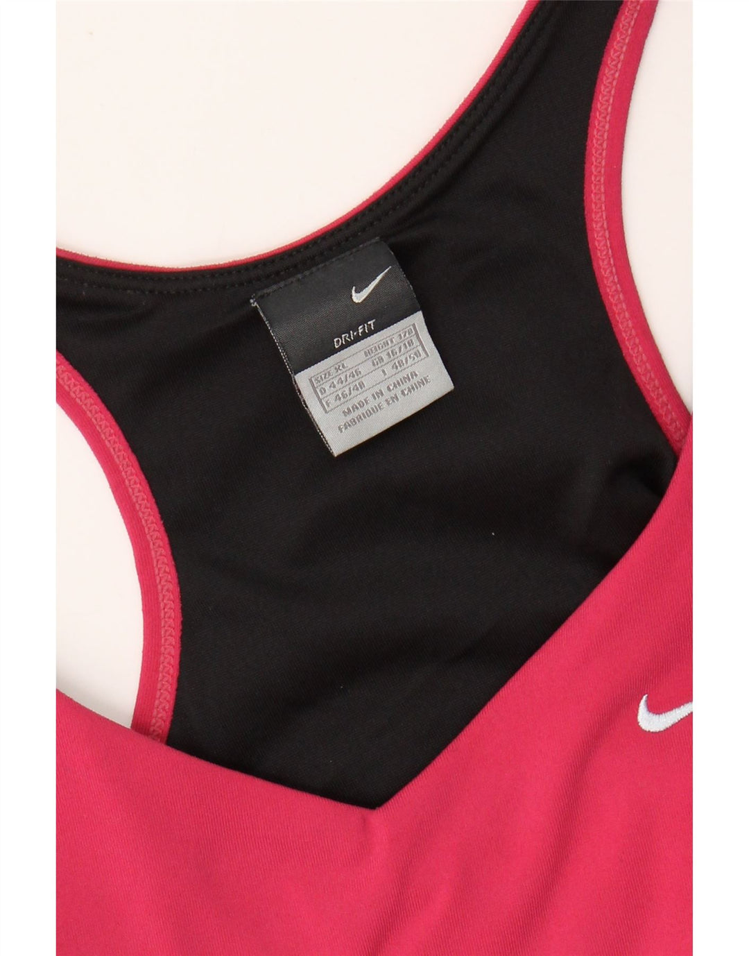 Γυναικείο γιλέκο NIKE Dri Fit Crop Top UK 16/18 XL Pink Colourblock
