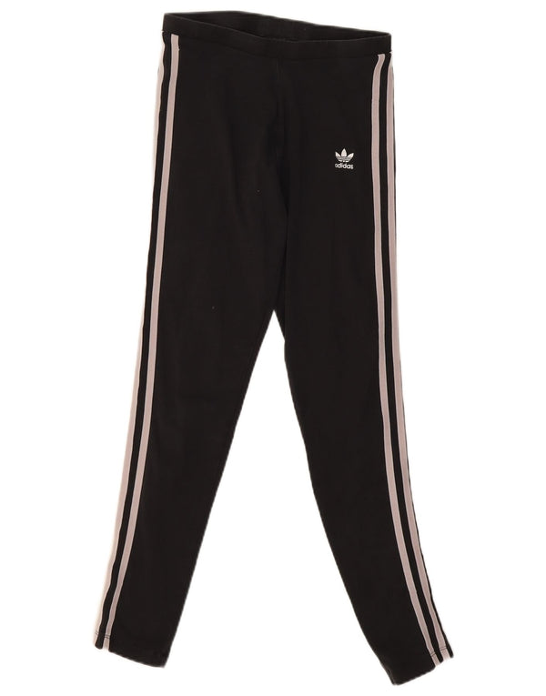 Γυναικείο κολάν Adidas UK 8 Small μαύρο βαμβακερό