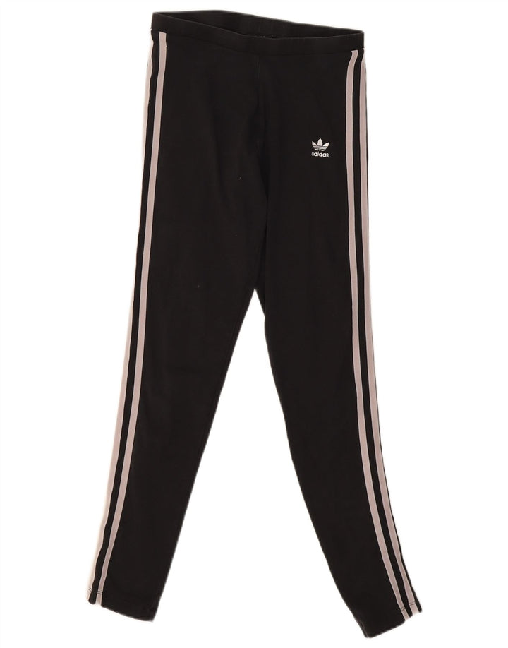 Γυναικείο κολάν Adidas UK 8 Small μαύρο βαμβακερό
