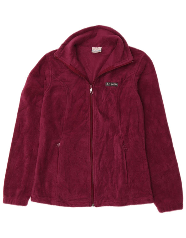 Columbia Γυναικείο Fleece Jacket UK 10 Small Burgundy Polyester