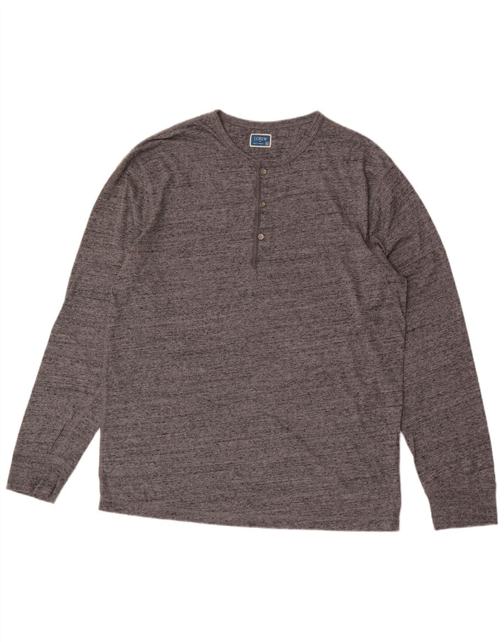 Ανδρικό τοπ J. Crew, μακρυμάνικο XL, βαμβακερό γκρι