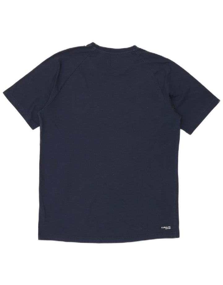 Ανδρικό T-Shirt Climalite ADIDAS Top Large Navy Blue