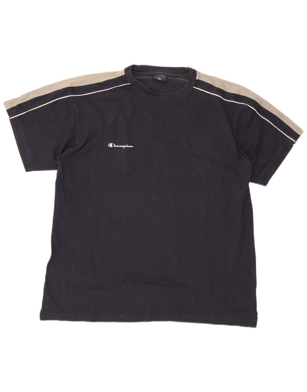 Ανδρικό T-Shirt Champion Top 2XL Navy Blue Colourblock