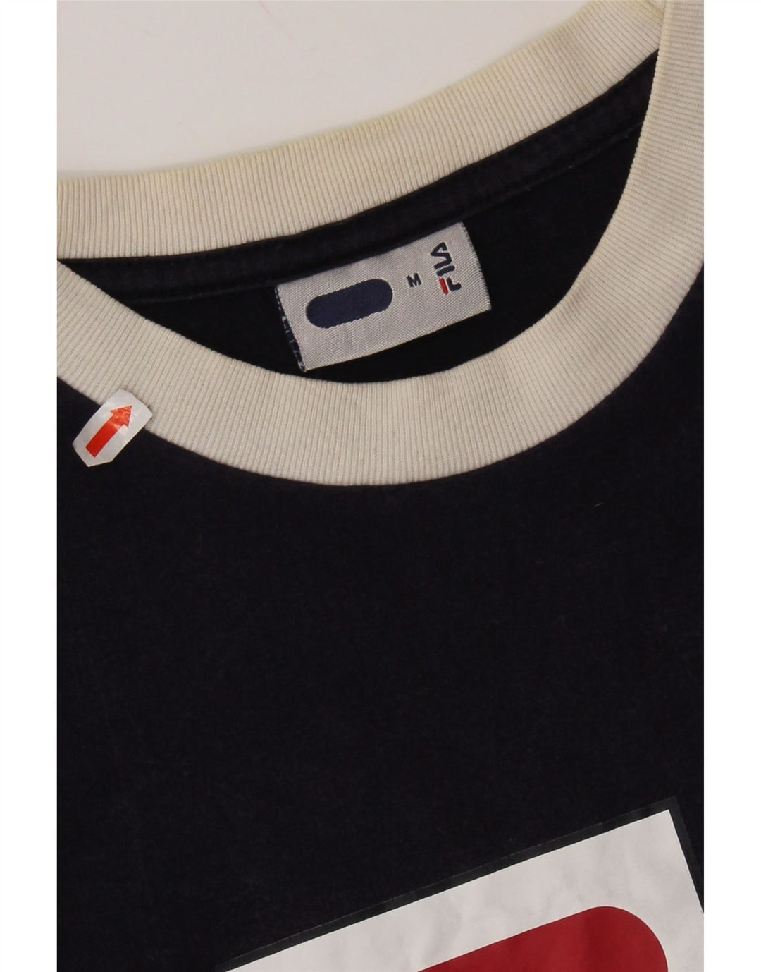 Ανδρικό γραφικό T-Shirt FILA Top Medium Navy Blue από βαμβάκι