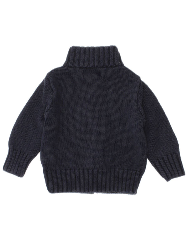 Polo Ralph Lauren Baby Boys Cardigan πουλόβερ 6-9 μηνών Navy Blue Cotton