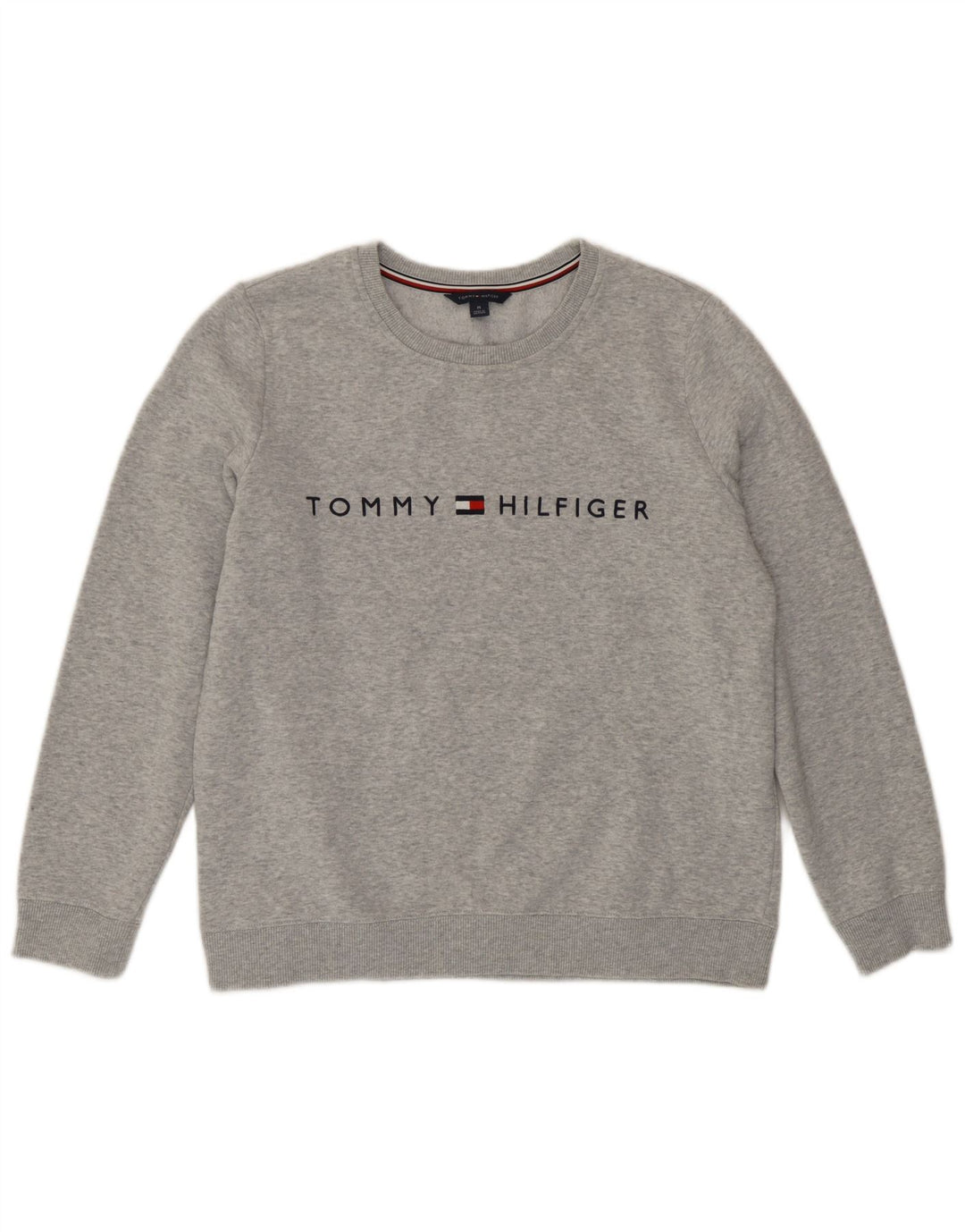 Γυναικείο γραφικό φούτερ Tommy Hilfiger Jumper UK 14 Medium Grey Flecked