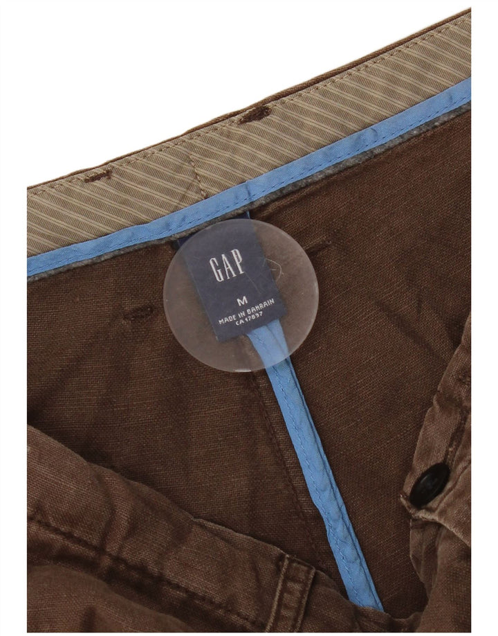 Ανδρικά Σορτς Βερμούδα Gap Regular Loose Fit Medium W32 Καφέ Λινό