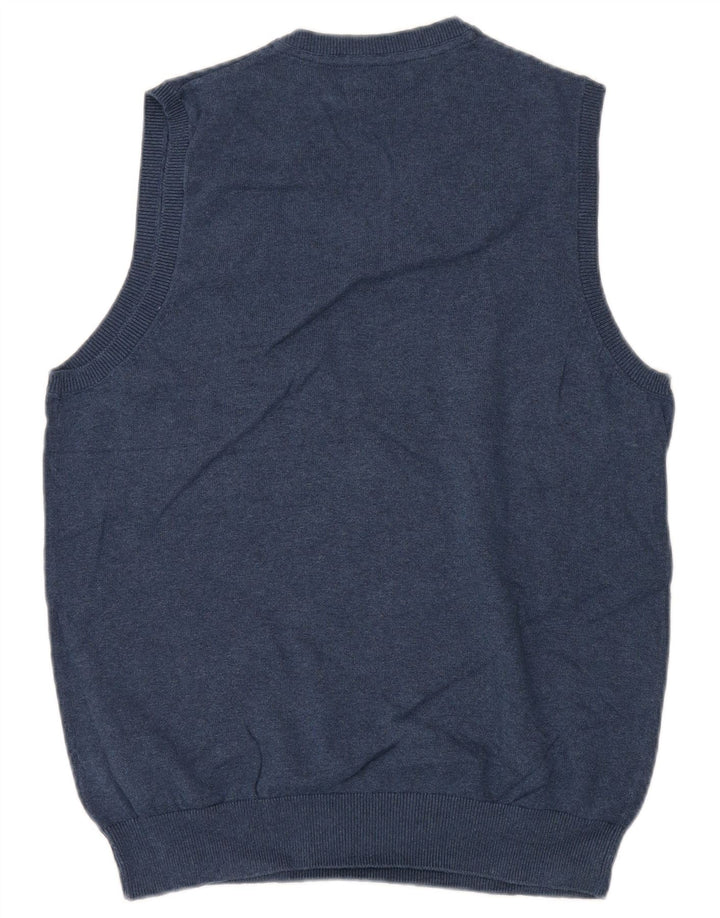 MARKS & SPENCER Ανδρικό γιλέκο Tank Top Medium Navy Blue Cotton