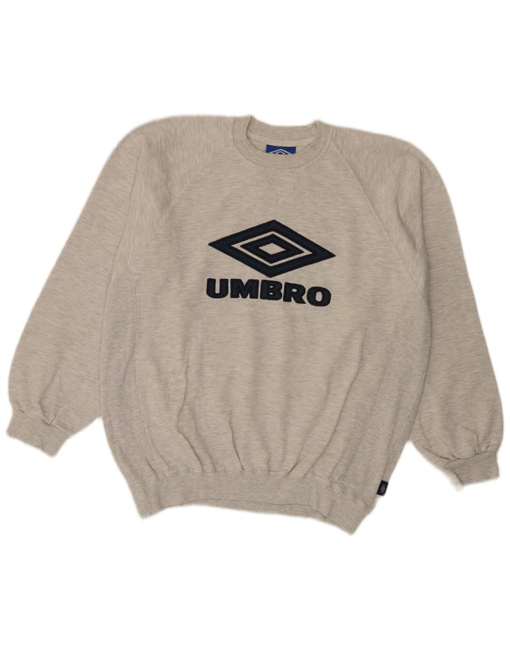 Ανδρικό γραφικό φούτερ UMBRO, βαμβακερό μεγάλο γκρι