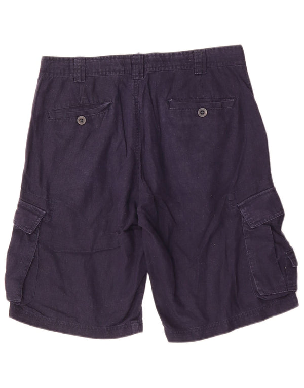 Ανδρικό σορτς Cargo Bromfield W32 Medium Navy Blue Λινά