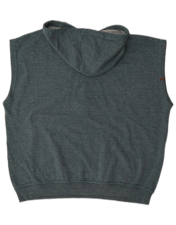 DIADORA Ανδρικό αμάνικο μπλούζα με κουκούλα μεγάλο μπλε βαμβακερό