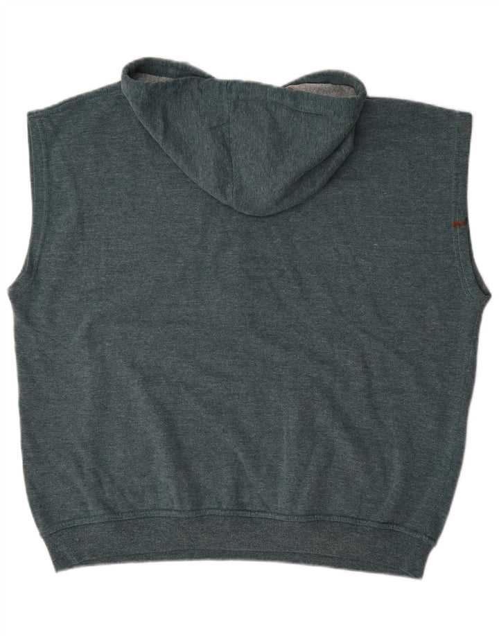 DIADORA Ανδρικό αμάνικο μπλούζα με κουκούλα μεγάλο μπλε βαμβακερό