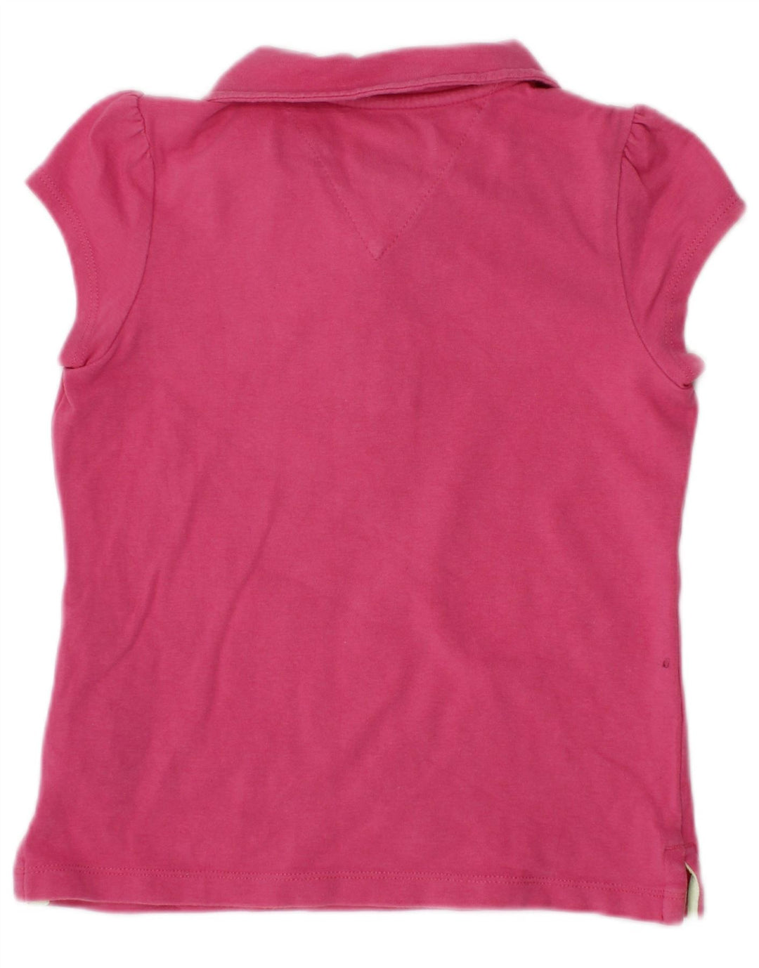 Βρεφικό μπλουζάκι πόλο TOMMY HILFIGER 18-24 μηνών ροζ βαμβακερό