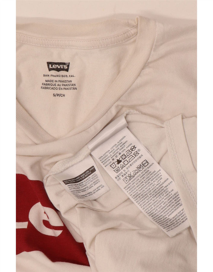 Ανδρικό γραφικό T-Shirt Levi's Top Μικρό λευκό βαμβακερό
