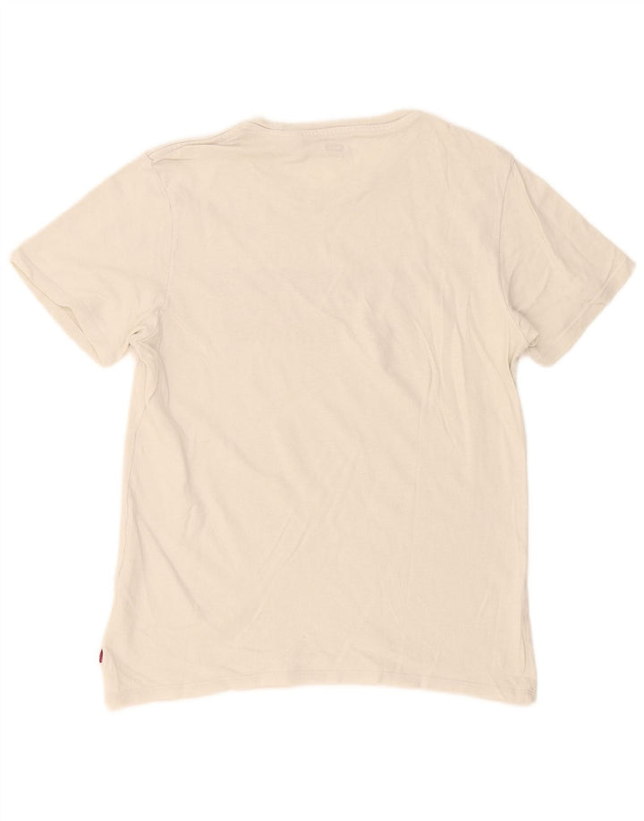 Γυναικείο γραφικό μπλουζάκι Levi's Oversized Top UK 10 Small White