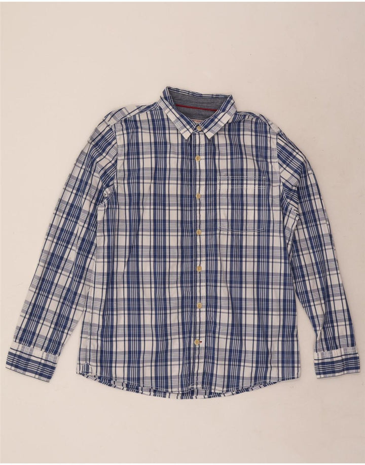 Ανδρικό πουκάμισο Fat Face Large Blue Check Cotton