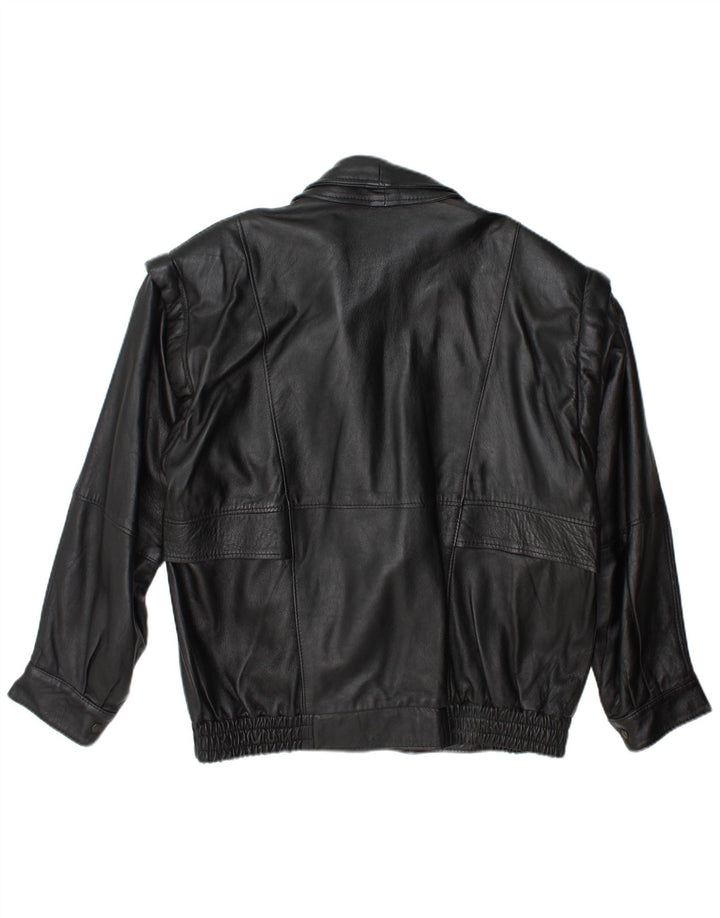 Vintage Ανδρικό Δερμάτινο Μπουφάν UK 42 XL Μαύρο