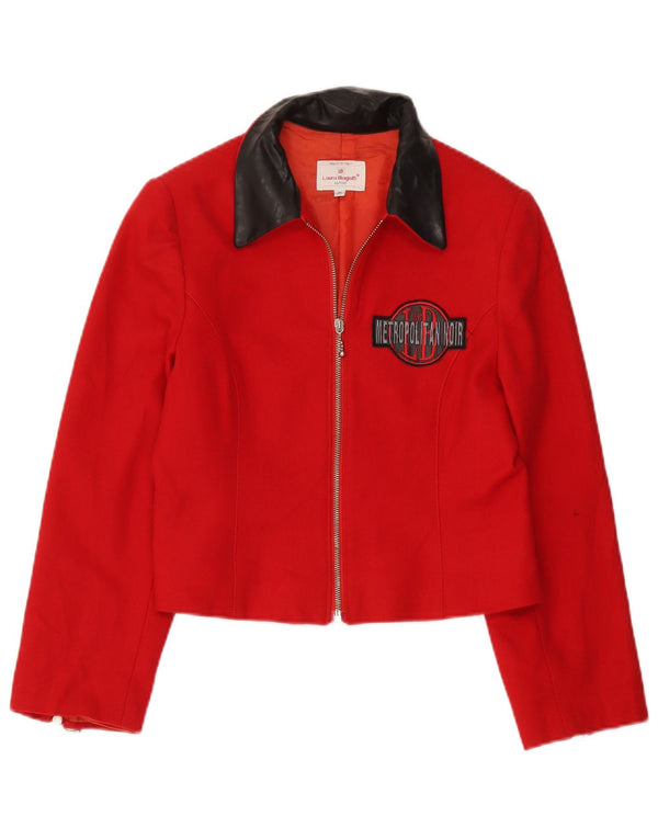 Laura Biagiotti Girls Graphic Blazer Jacket 11-12 Years Red Colourblock