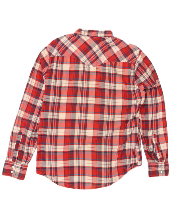 Ανδρικό φανελένιο πουκάμισο LEVI'S Κόκκινο μεγάλο βαμβακερό