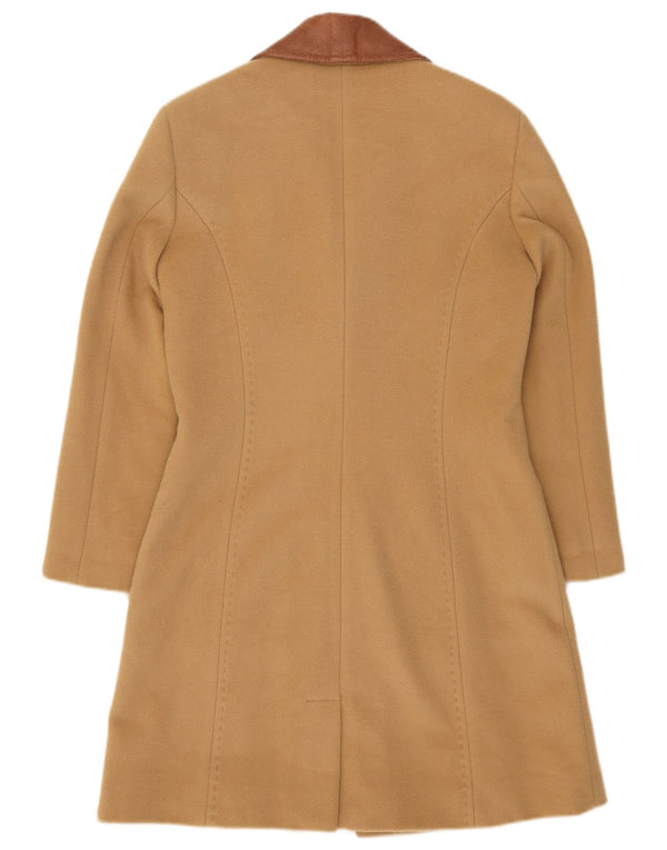 Vintage γυναικείο πανωφόρι UK 8 Small Beige Colourblock