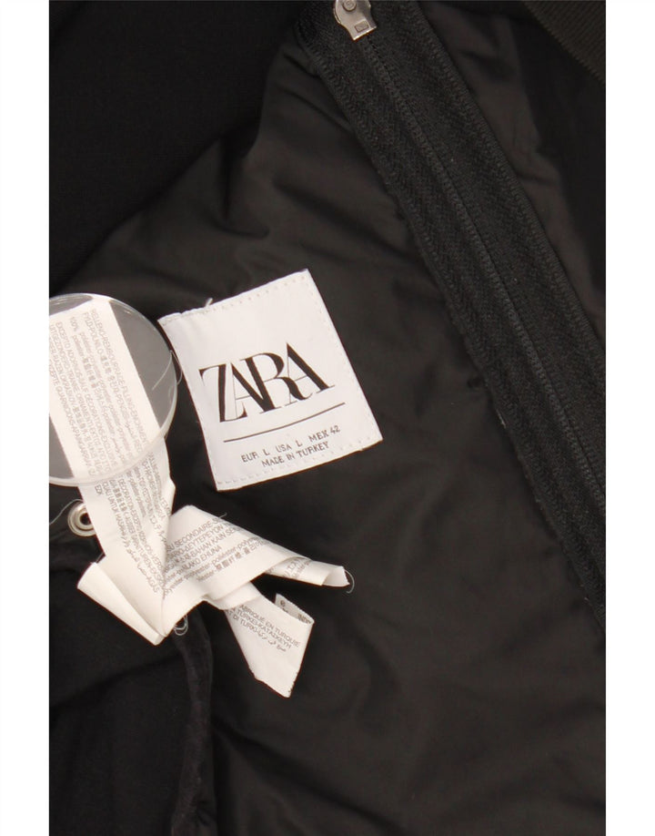 Ανδρική αθλητική φόρμα ZARA Μπουφάν μεγάλο μαύρο πολυεστέρα