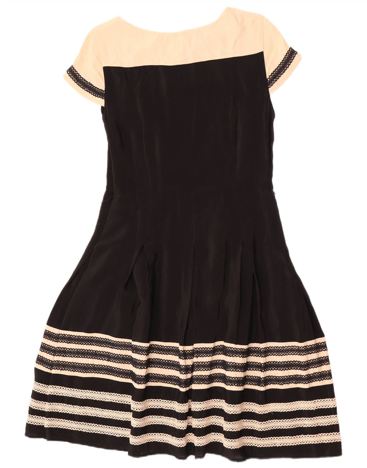 Γυναικείο φόρεμα Monsoon A-Line UK 12 Medium Black Colorblock Viscose