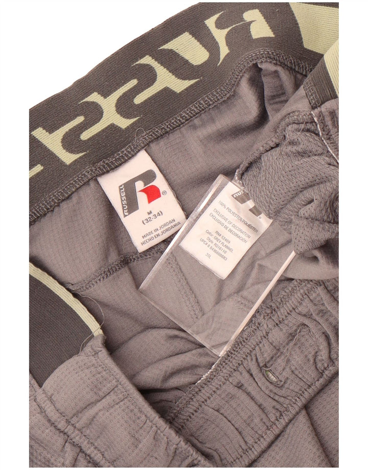 Ανδρικό γραφικό αθλητικό σορτς Russell Athletic με μεσαίο γκρι χρώμα