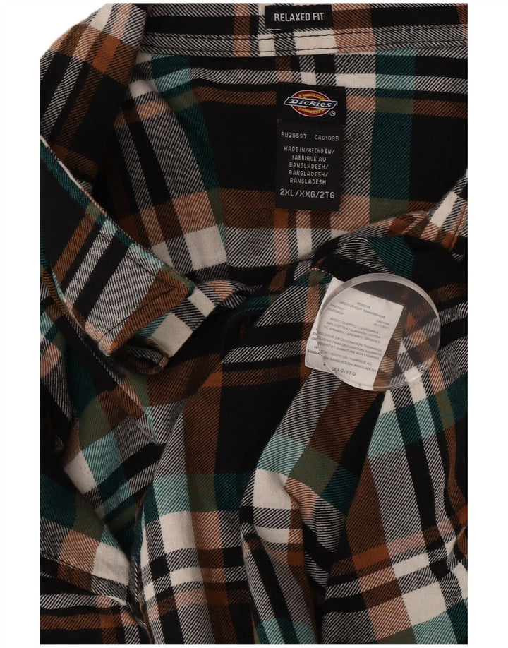 DICKIES Ανδρικό φανελένιο πουκάμισο 2XL Πολύχρωμο βαμβακερό καρό