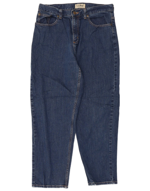 L.L.BEAN Γυναικεία Χαλαρή Εφαρμογή κωνικό τζιν US 12 μεγάλα W30 L26 μπλε βαμβακερά