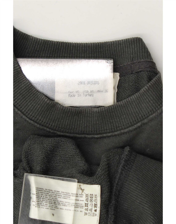 Ανδρικό φούτερ Zara Jumper XS Γκρι βαμβακερό