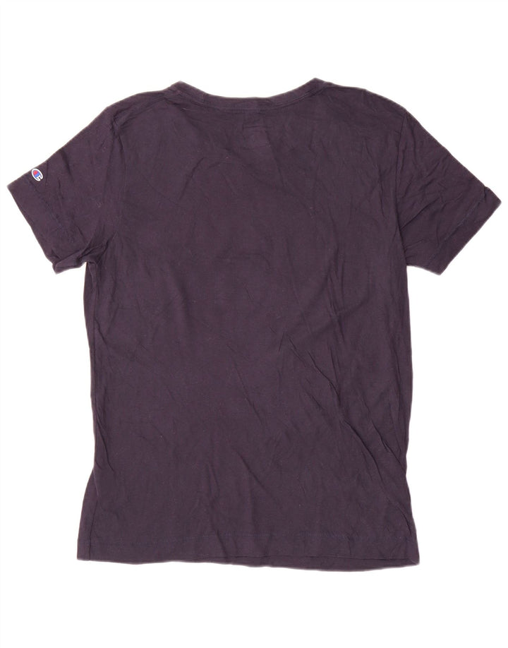 Champion γυναικείο γραφικό μπλουζάκι Notre Dame Top UK 16 Large Navy Blue από βαμβάκι