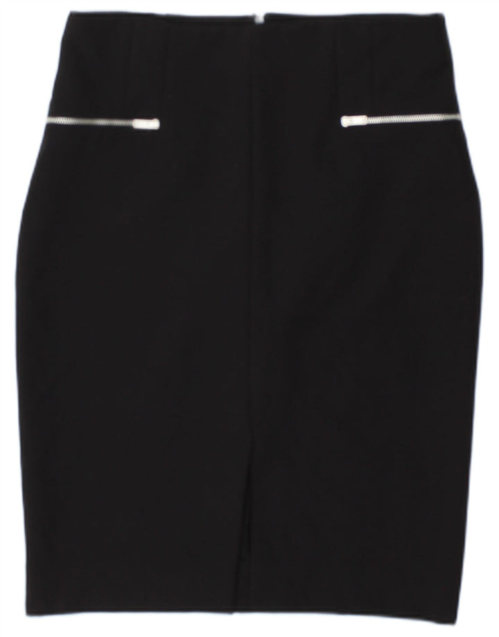 Zara Γυναικεία Pencil Φούστα Medium W28 Μαύρη