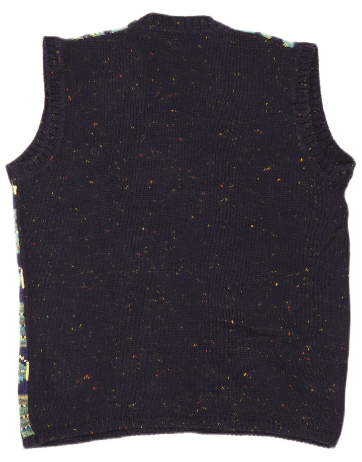 Erika γυναικείο γιλέκο Tank Top UK 20 2XL Navy Blue Check Polyacrylic Butterfly