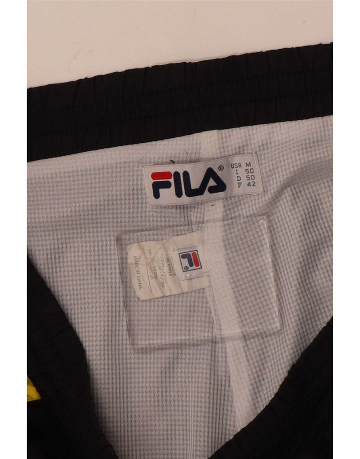 Ανδρική φόρμα γραφική Fila Παντελόνι Joggers Medium Black Colourblock
