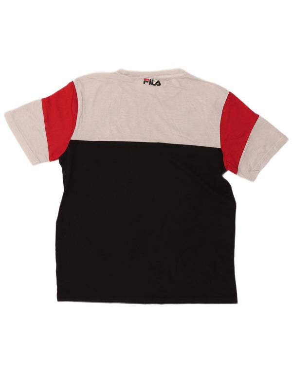 Ανδρικό T-Shirt Fila Top Medium Black Colourblock
