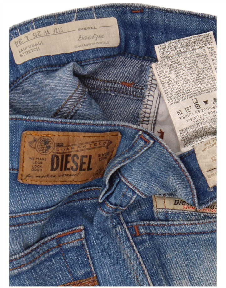 Diesel Γυναικείο Bootzee Slim Bootcut Jeans W25 L30 Μπλε βαμβακερό