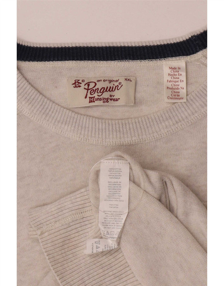 Ανδρικό πουλόβερ Penguin Boat Neck Jumper 2XL Γκρι βαμβακερό
