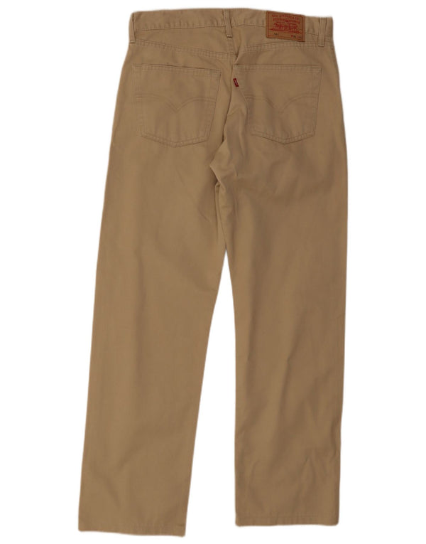 Levi's Mens 551 Straight Casual Παντελόνι W34 L30 Μπεζ βαμβακερό