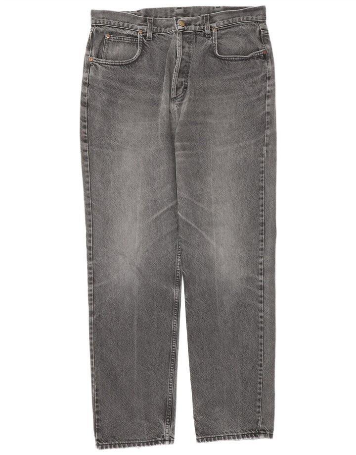 Lee Mens Chicago Straight Jeans W38 L34 Γκρι βαμβακερό