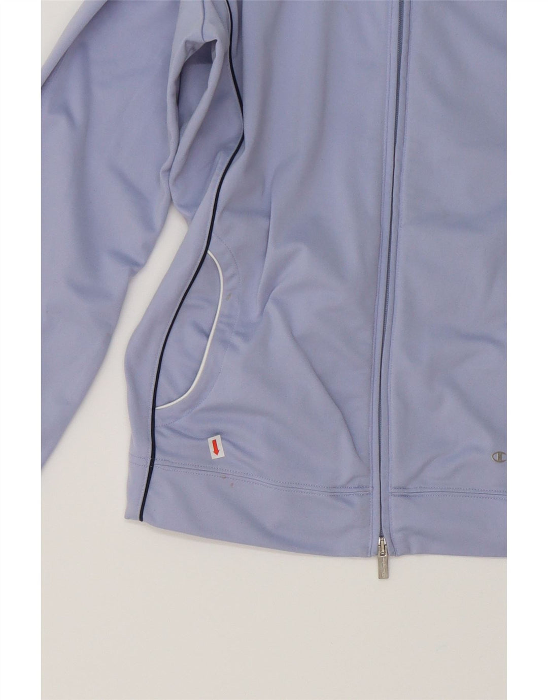 CHAMPION Womens Easy Fit Tracksuit Top Jacket UK 16 Large Blue Polyester Vintage Champion and Second-Hand Champion from Messina Hembry 