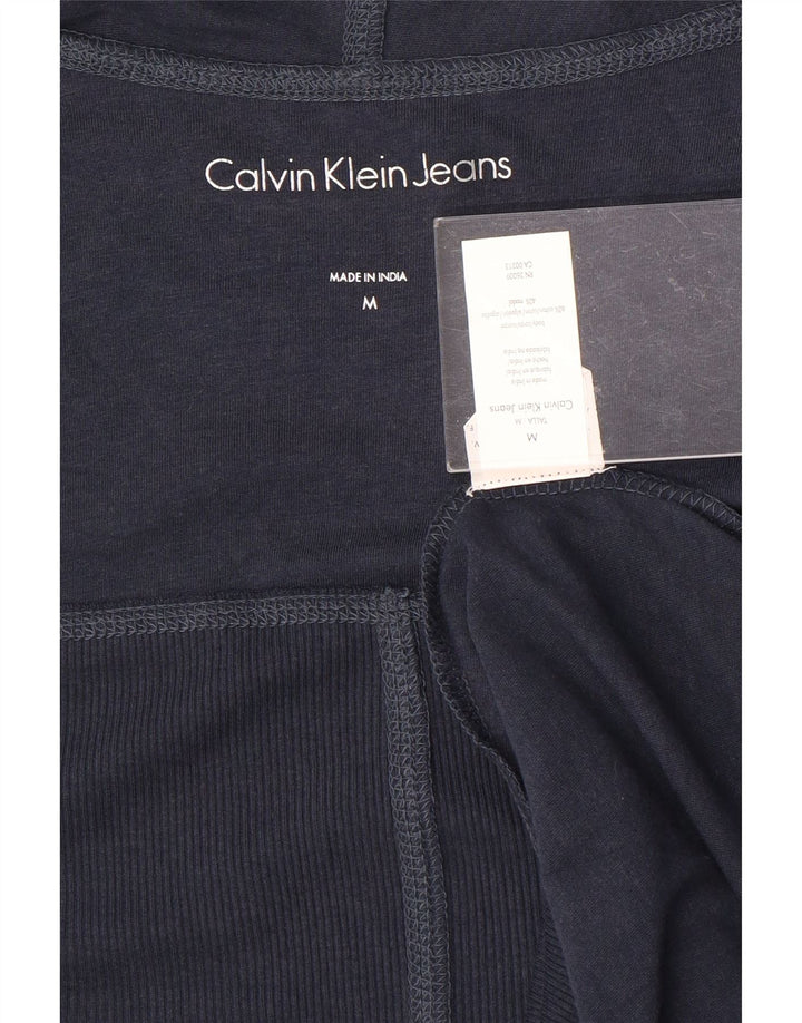 Calvin Klein Jeans Γυναικεία Ζακέτα Τοπ UK 14 Medium Navy Blue Cotton