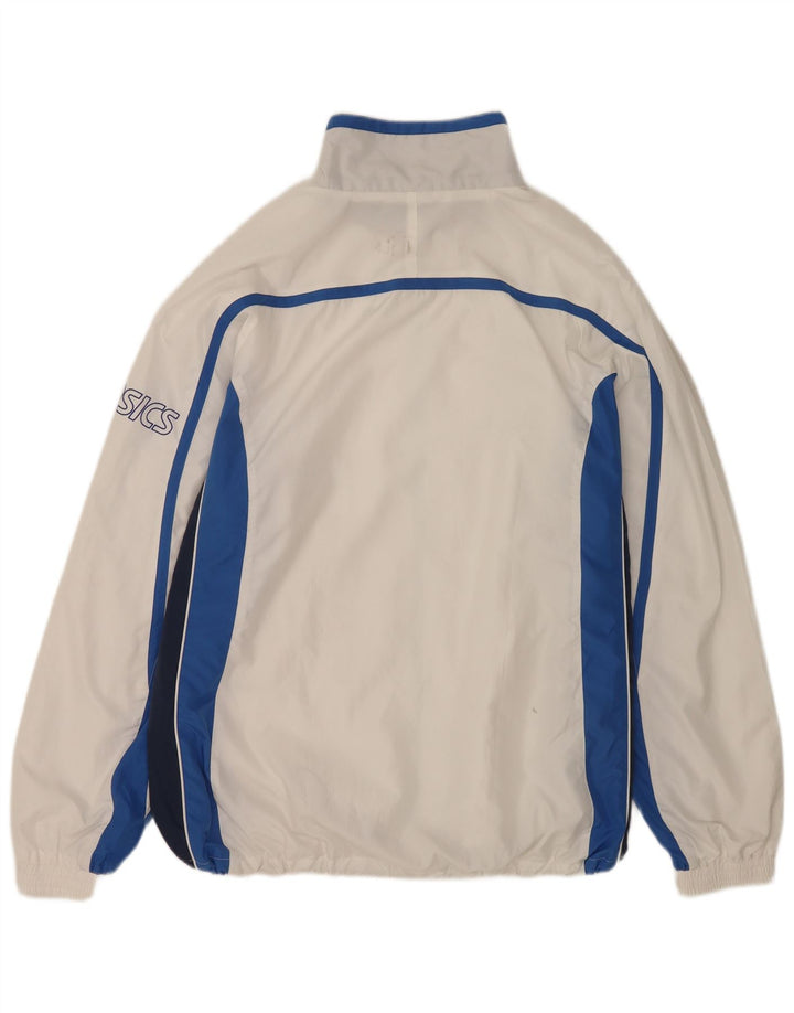 Ανδρική φόρμα Asics Top Jacket 2XL White Colourblock Polyester