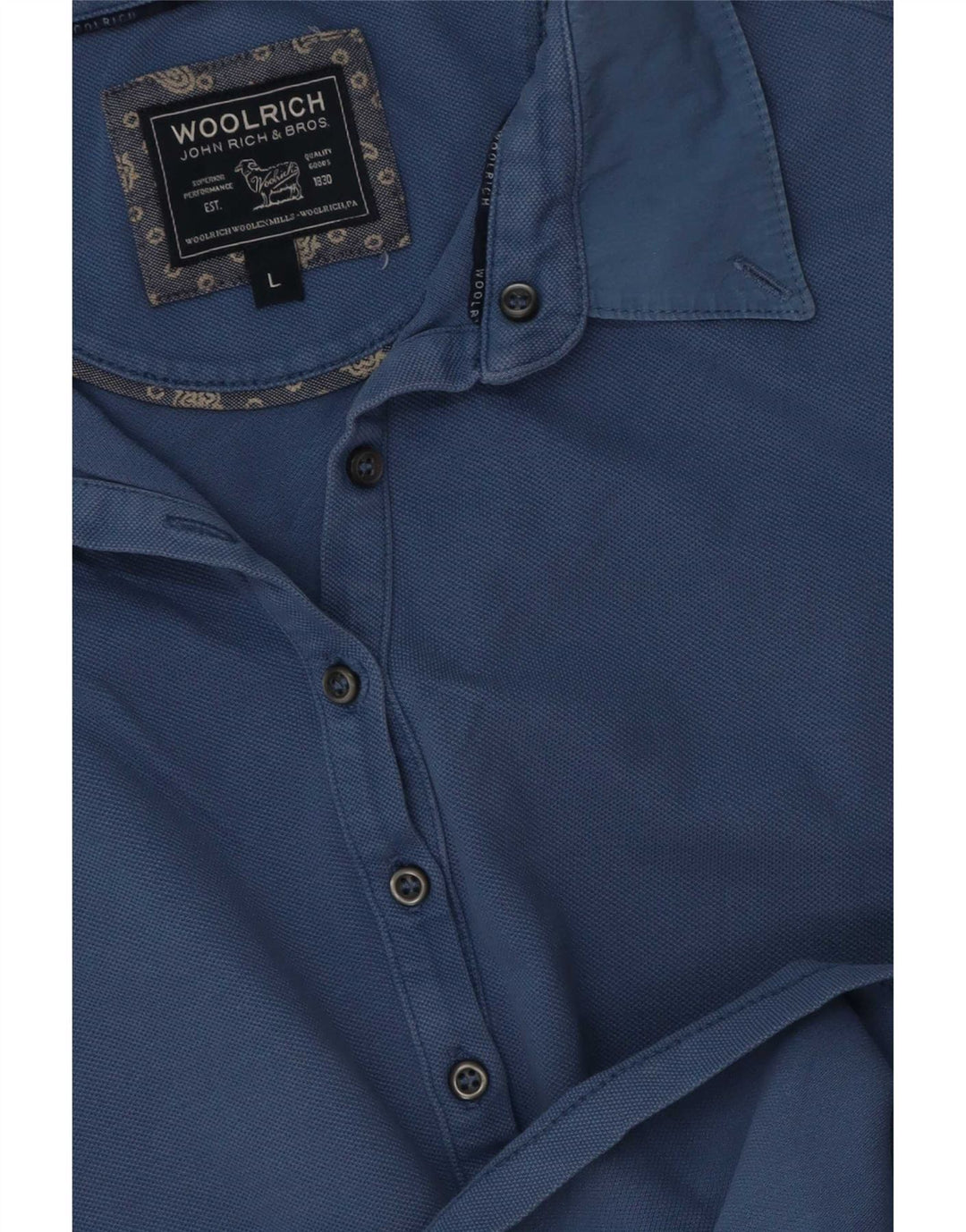 Woolrich γυναικείο μπλουζάκι πόλο UK 16 μεγάλο μπλε