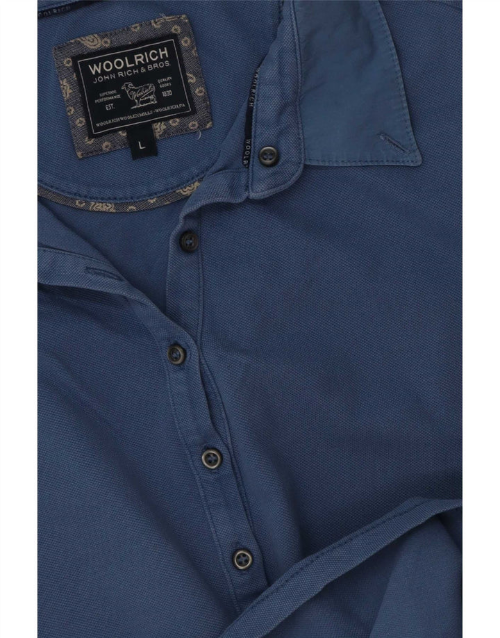 Woolrich γυναικείο μπλουζάκι πόλο UK 16 μεγάλο μπλε