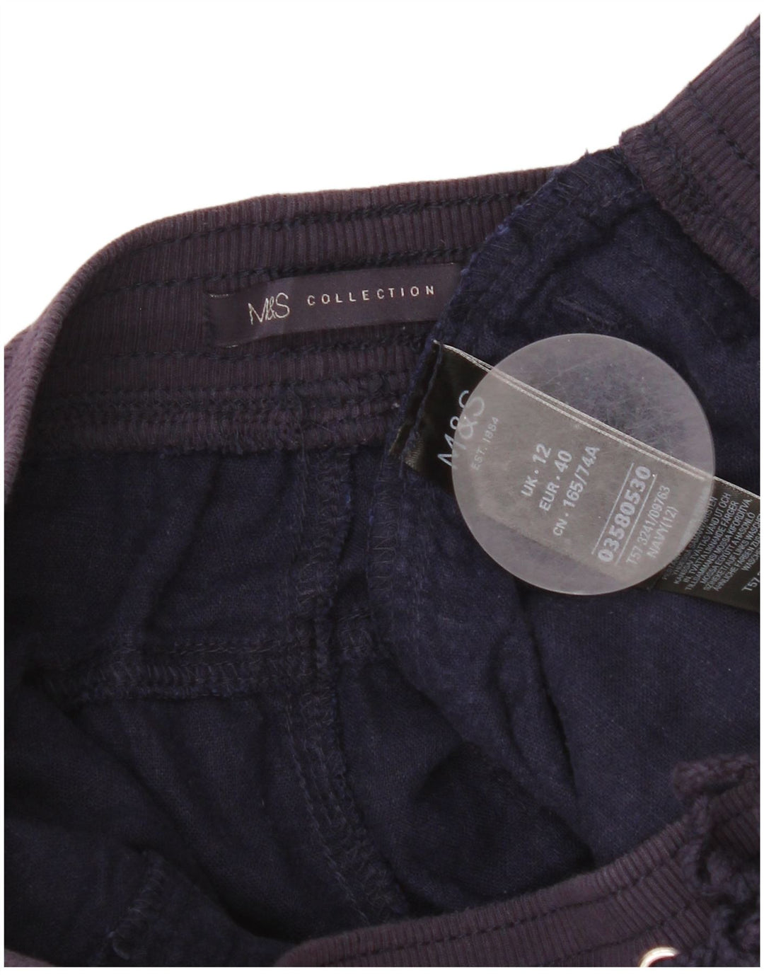 Marks & Spencer Γυναικείο σορτς Chino UK 12 Medium W32 Navy Blue σεντόνια