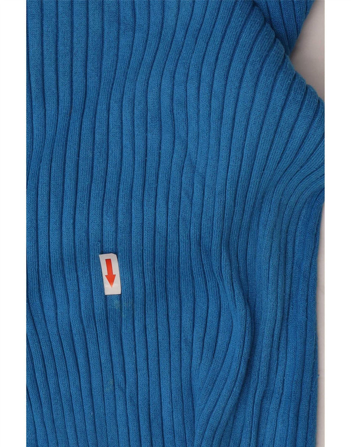 M&Co Γυναικείο πουλόβερ με λαιμόκαυστο UK 10 Small Blue