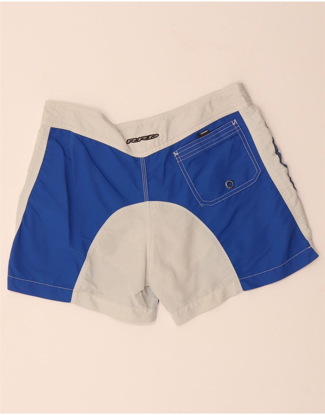 Ανδρικό γραφικό σορτς κολύμβησης RRD IT 46 Small Blue Colorblock Πολυεστέρας